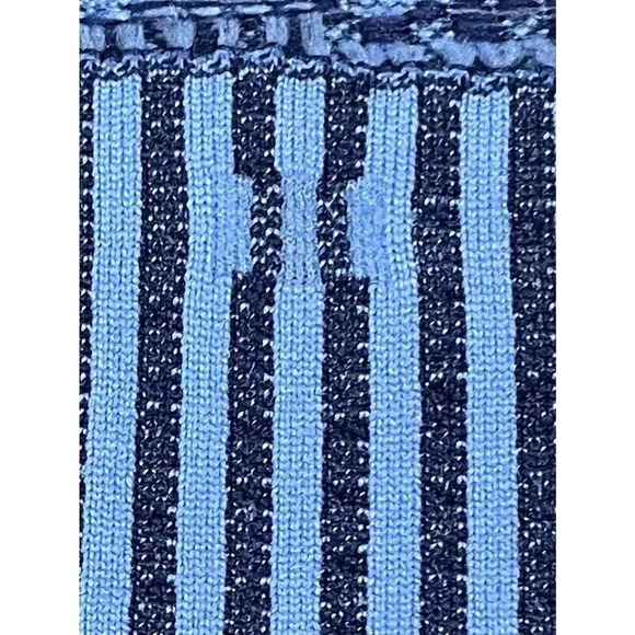 Lululemon Rest Less Cropped Half Zip Women's Sz 6 Grid Warp Blue Nile Night Sea - Picture 15 of 16